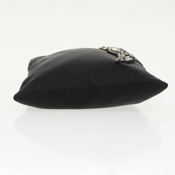 PRADA Chain Shoulder Bag Nylon Black Silver Auth 100262AV - Picture 6 of 14